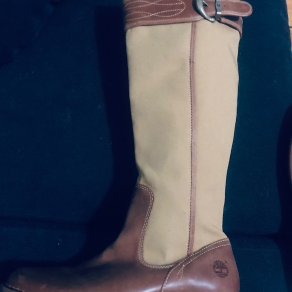 Timberland canvas and leather heavy duty boots - Picture 4 of 8